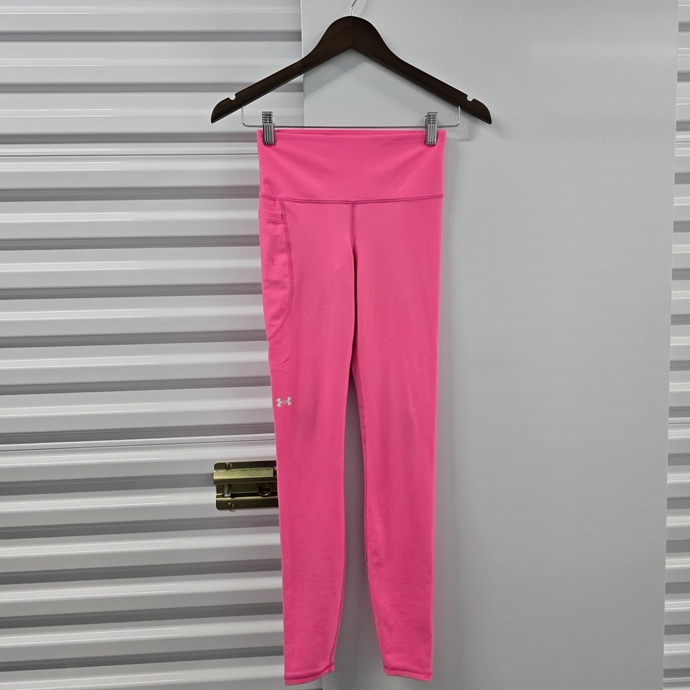 Under Armour Womens XS Hot Pink Compression Leggings Running Workout